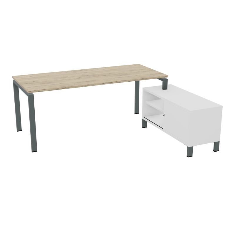 RIO BUREAU RECT. 198X168 PL 180X80 OBT + RET PORT A DROITE SIMPLE ACCES  R3 SU MG