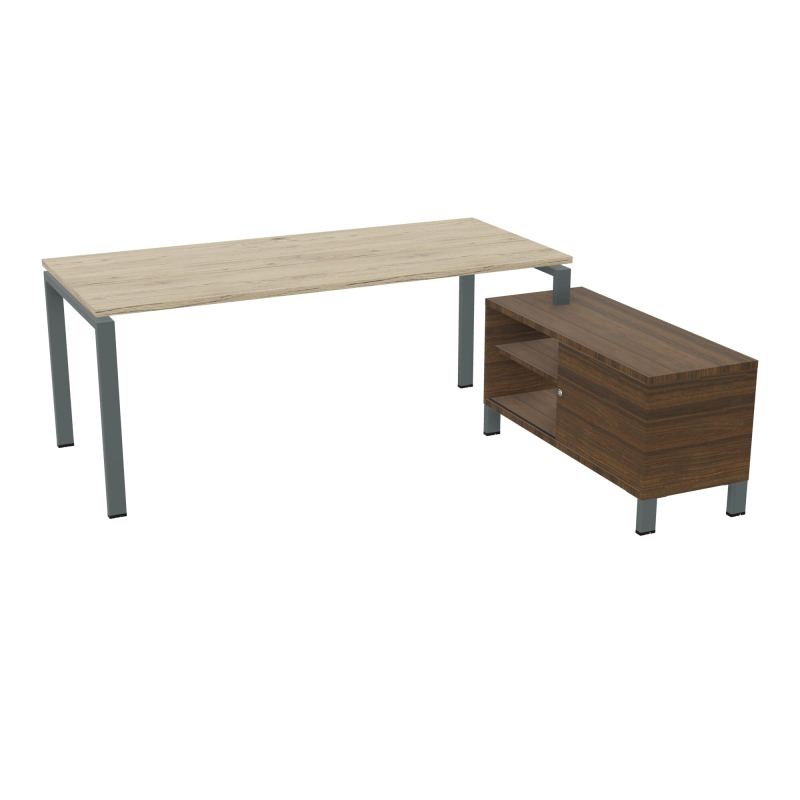 RIO BUREAU RECT. 198X168 PL 180X80 OBT + RET PORT A DROITE SIMPLE ACCES  R3 SU N6