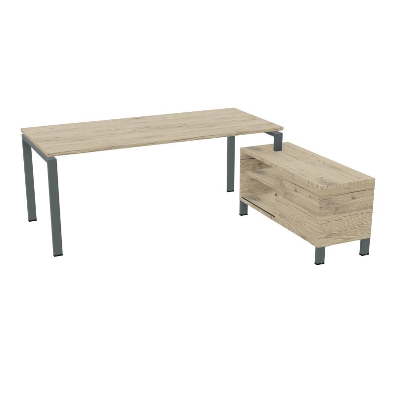 RIO BUREAU RECT. 198X168 PL 180X80 OBT + RET PORT A DROITE SIMPLE ACCES  R3 SU R3