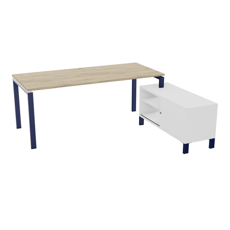 RIO BUREAU RECT. 198X168 PL 180X80 OBT + RET PORT A DROITE SIMPLE ACCES  R3 X4 MG