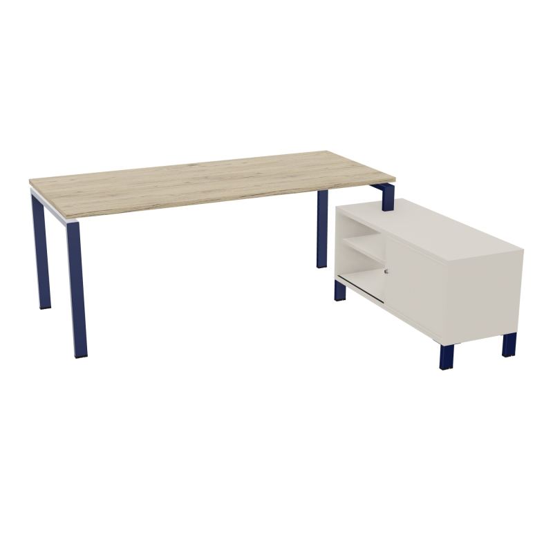 RIO BUREAU RECT. 198X168 PL 180X80 OBT + RET PORT A DROITE SIMPLE ACCES  R3 X4 N5