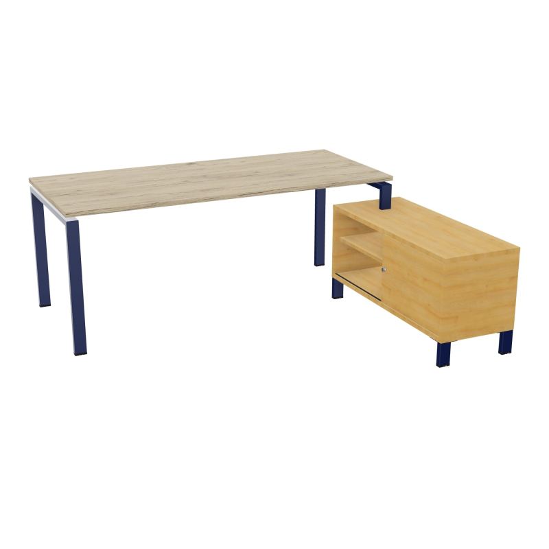 RIO BUREAU RECT. 198X168 PL 180X80 OBT + RET PORT A DROITE SIMPLE ACCES  R3 X4 R5