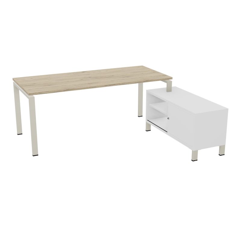 RIO BUREAU RECT. 198X168 PL 180X80 OBT + RET PORT A DROITE SIMPLE ACCES  R3 ZC MG