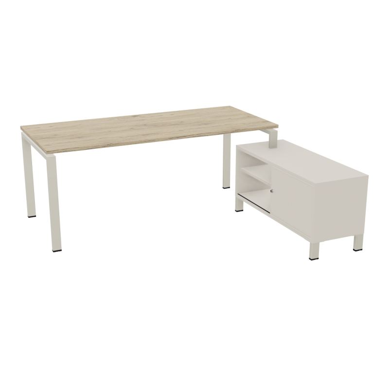 RIO BUREAU RECT. 198X168 PL 180X80 OBT + RET PORT A DROITE SIMPLE ACCES  R3 ZC N5