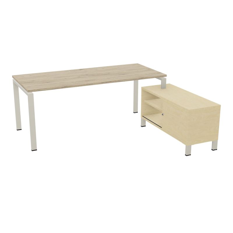 RIO BUREAU RECT. 198X168 PL 180X80 OBT + RET PORT A DROITE SIMPLE ACCES  R3 ZC N8