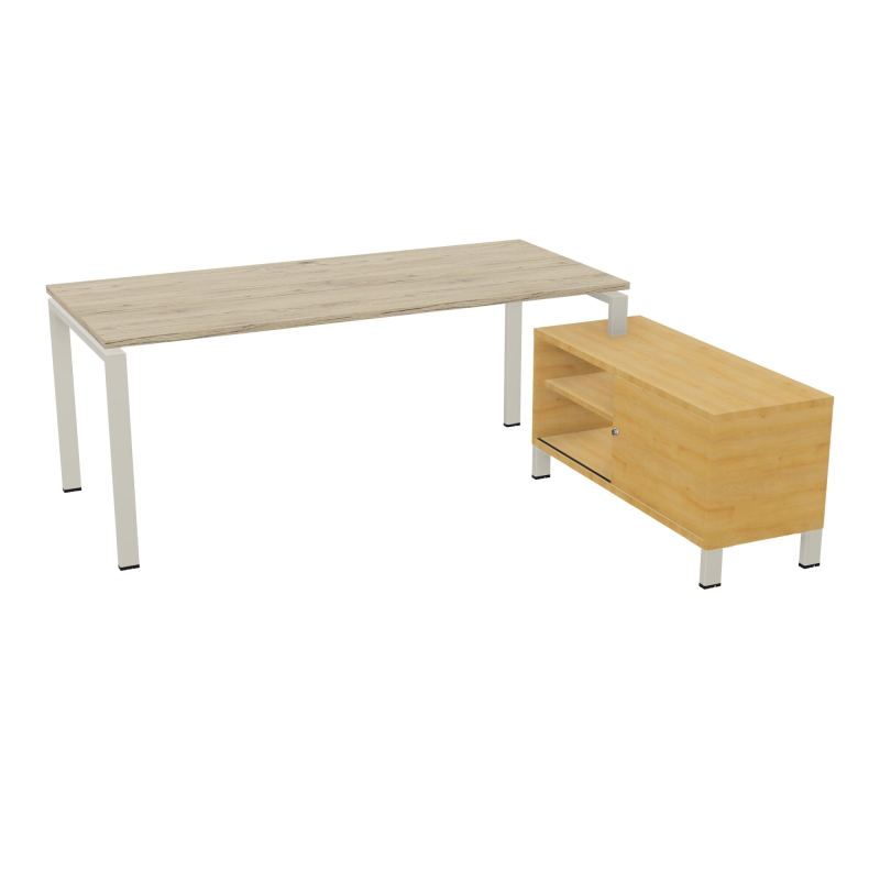 RIO BUREAU RECT. 198X168 PL 180X80 OBT + RET PORT A DROITE SIMPLE ACCES  R3 ZC R5