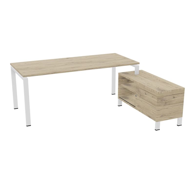 RIO BUREAU RECT. 198X168 PL 180X80 OBT + RET PORT A DROITE SIMPLE ACCES  R3 ZO R3