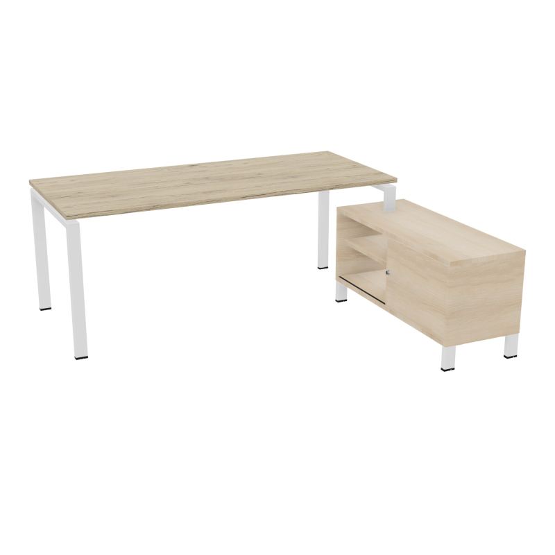 RIO BUREAU RECT. 198X168 PL 180X80 OBT + RET PORT A DROITE SIMPLE ACCES  R3 ZO RZ