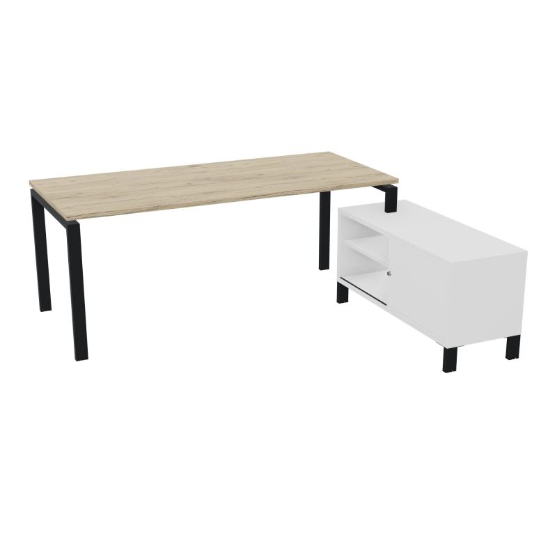 RIO BUREAU RECT. 198X168 PL 180X80 OBT + RET PORT A DROITE SIMPLE ACCES  R3 ZP MG