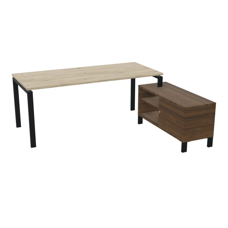 RIO BUREAU RECT. 198X168 PL 180X80 OBT + RET PORT A DROITE SIMPLE ACCES  R3 ZP N6