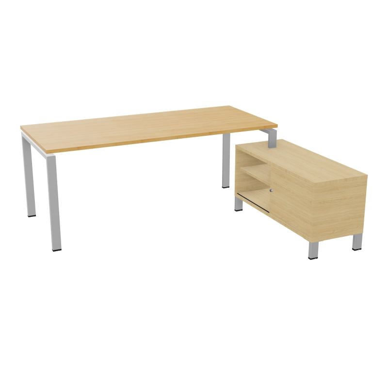 RIO BUREAU RECT. 198X168 PL 180X80 OBT + RET PORT A DROITE SIMPLE ACCES  R5 SA R1