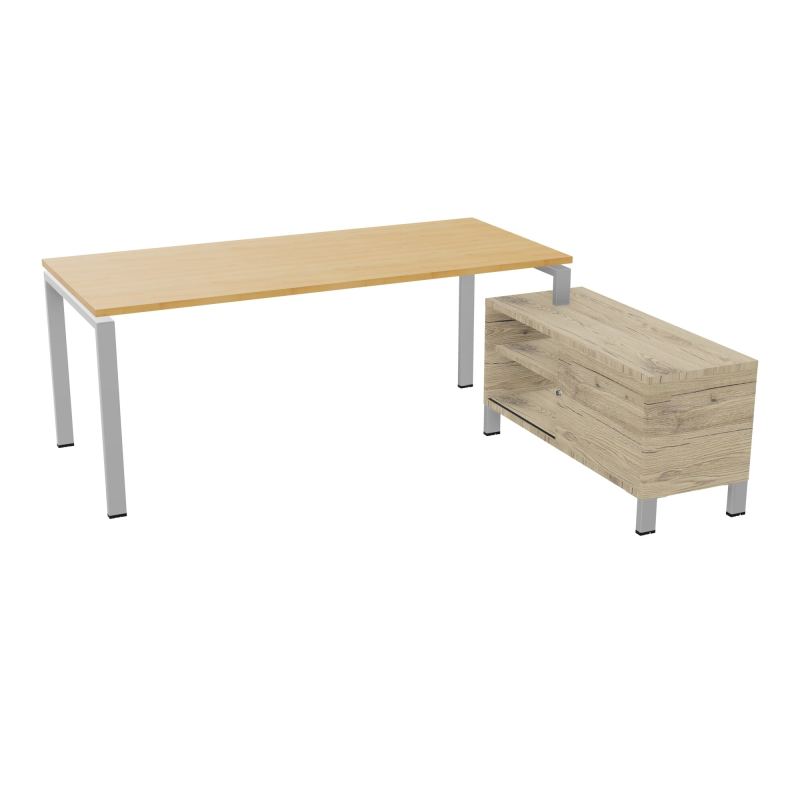 RIO BUREAU RECT. 198X168 PL 180X80 OBT + RET PORT A DROITE SIMPLE ACCES  R5 SA R3