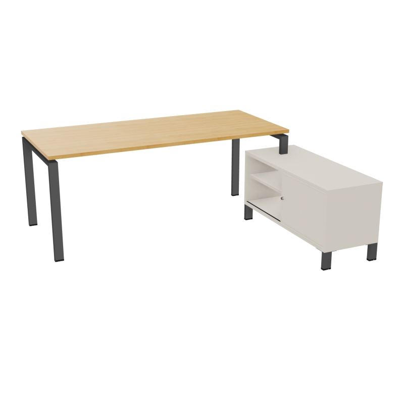 RIO BUREAU RECT. 198X168 PL 180X80 OBT + RET PORT A DROITE SIMPLE ACCES  R5 SC N5