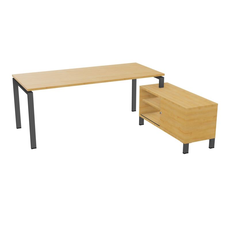RIO BUREAU RECT. 198X168 PL 180X80 OBT + RET PORT A DROITE SIMPLE ACCES  R5 SC R5