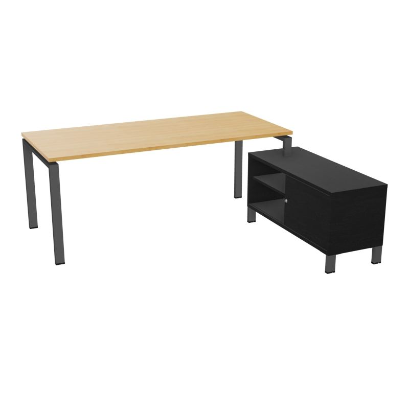 RIO BUREAU RECT. 198X168 PL 180X80 OBT + RET PORT A DROITE SIMPLE ACCES  R5 SC RK