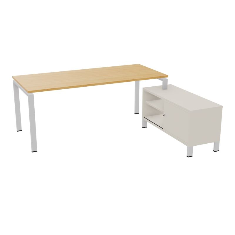 RIO BUREAU RECT. 198X168 PL 180X80 OBT + RET PORT A DROITE SIMPLE ACCES  R5 SD N5