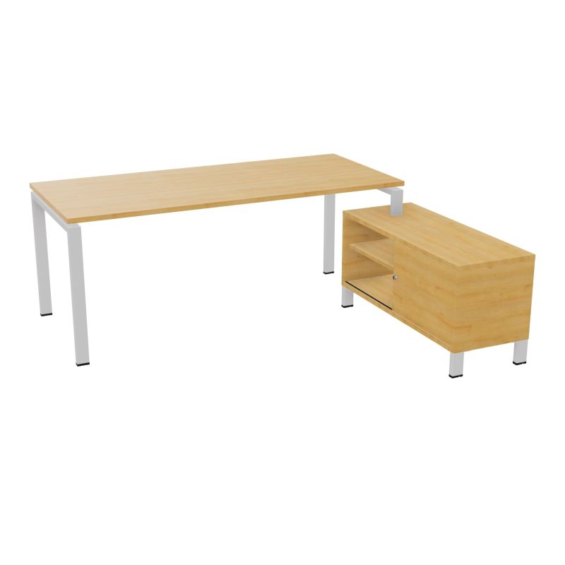 RIO BUREAU RECT. 198X168 PL 180X80 OBT + RET PORT A DROITE SIMPLE ACCES  R5 SD R5