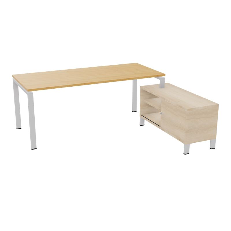 RIO BUREAU RECT. 198X168 PL 180X80 OBT + RET PORT A DROITE SIMPLE ACCES  R5 SD RZ