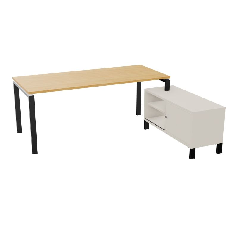 RIO BUREAU RECT. 198X168 PL 180X80 OBT + RET PORT A DROITE SIMPLE ACCES  R5 SG N5