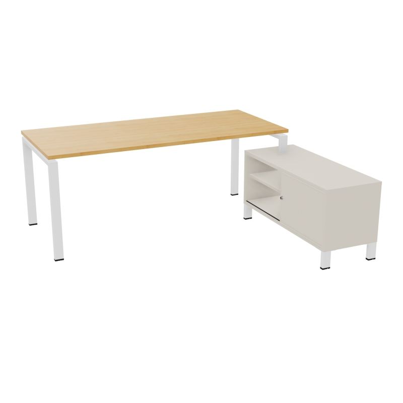 RIO BUREAU RECT. 198X168 PL 180X80 OBT + RET PORT A DROITE SIMPLE ACCES  R5 SO N5