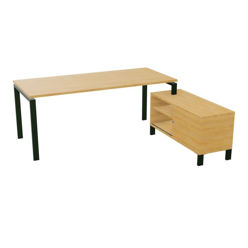 RIO BUREAU RECT. 198X168 PL 180X80 OBT + RET PORT A DROITE SIMPLE ACCES  R5 ST R5