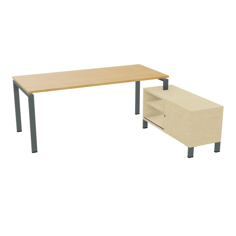 RIO BUREAU RECT. 198X168 PL 180X80 OBT + RET PORT A DROITE SIMPLE ACCES  R5 SU N8