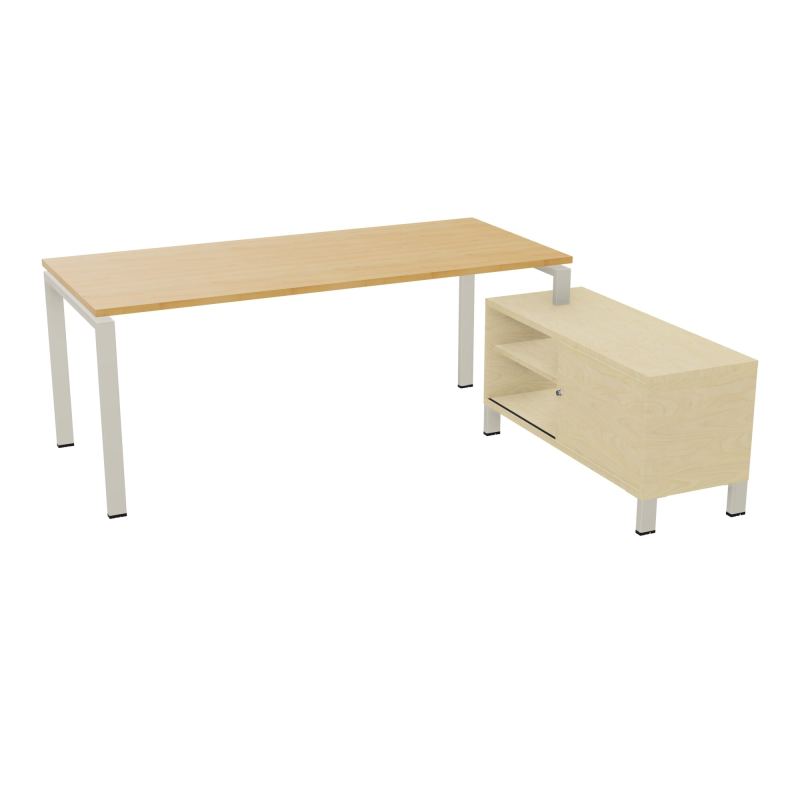 RIO BUREAU RECT. 198X168 PL 180X80 OBT + RET PORT A DROITE SIMPLE ACCES  R5 ZC N8
