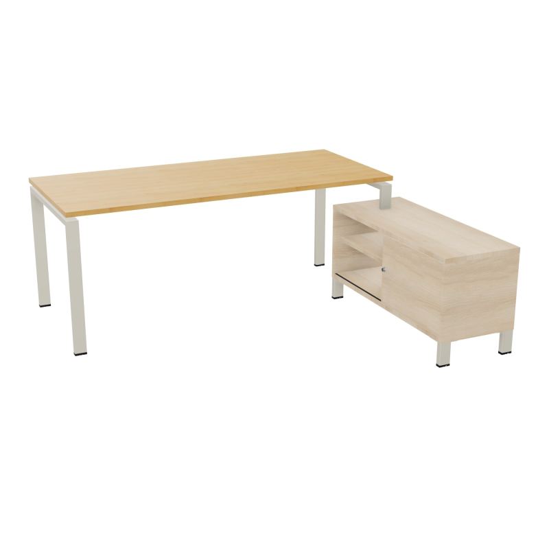RIO BUREAU RECT. 198X168 PL 180X80 OBT + RET PORT A DROITE SIMPLE ACCES  R5 ZC RZ