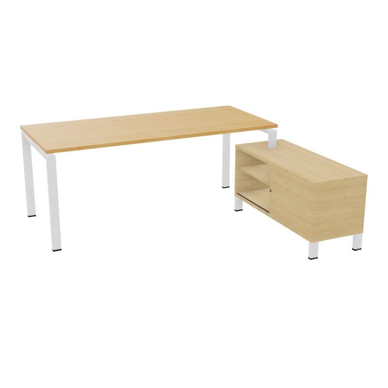 RIO BUREAU RECT. 198X168 PL 180X80 OBT + RET PORT A DROITE SIMPLE ACCES  R5 ZO R1