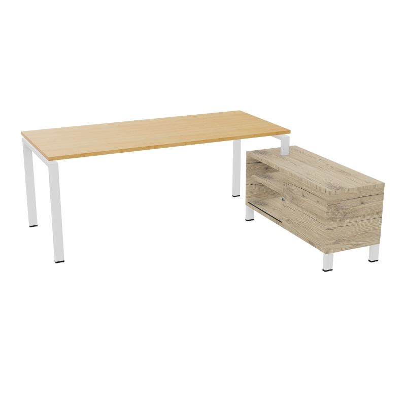 RIO BUREAU RECT. 198X168 PL 180X80 OBT + RET PORT A DROITE SIMPLE ACCES  R5 ZO R3