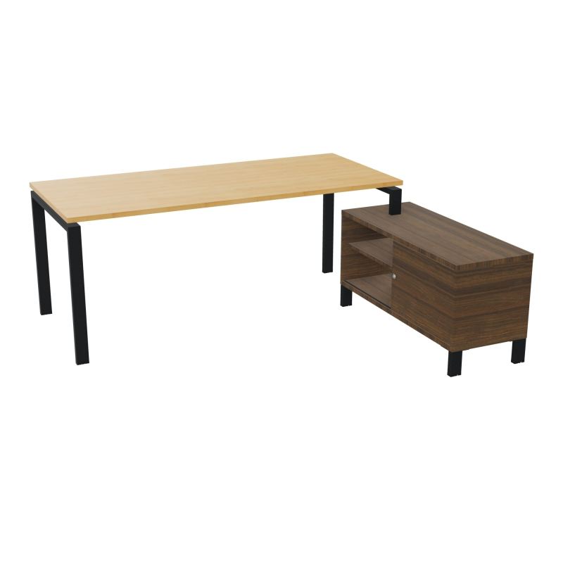 RIO BUREAU RECT. 198X168 PL 180X80 OBT + RET PORT A DROITE SIMPLE ACCES  R5 ZP N6