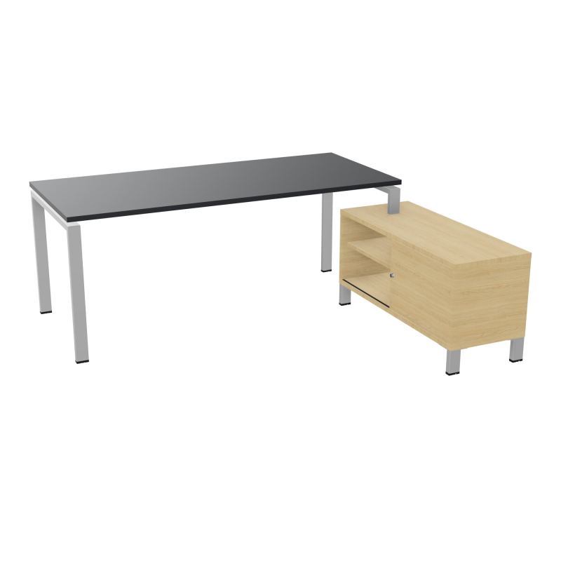 RIO BUREAU RECT. 198X168 PL 180X80 OBT + RET PORT A DROITE SIMPLE ACCES  R9 SA R1