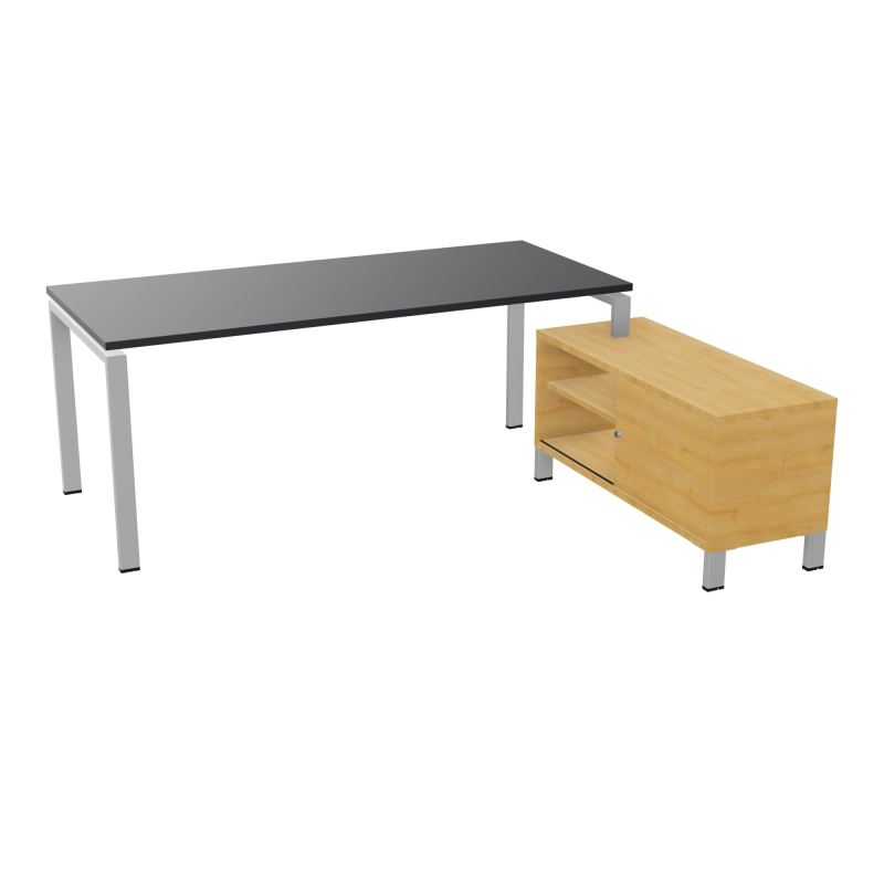 RIO BUREAU RECT. 198X168 PL 180X80 OBT + RET PORT A DROITE SIMPLE ACCES  R9 SA R5