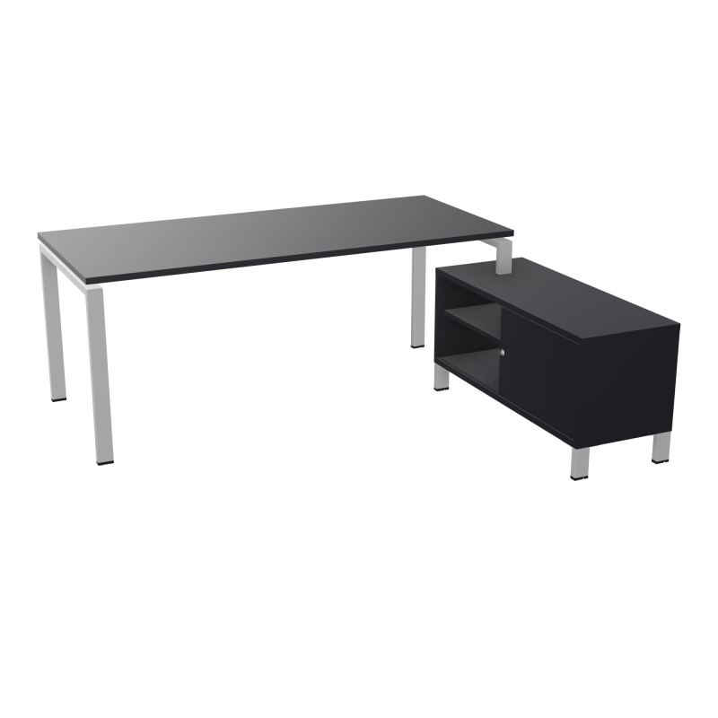 RIO BUREAU RECT. 198X168 PL 180X80 OBT + RET PORT A DROITE SIMPLE ACCES  R9 SA R9