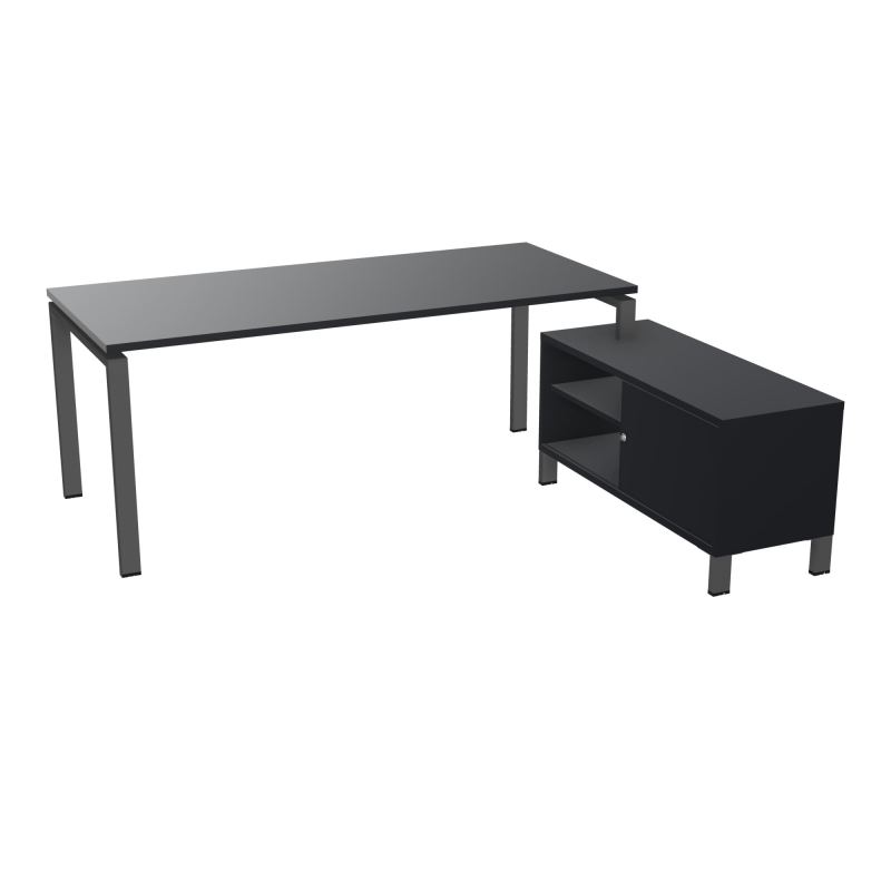 RIO BUREAU RECT. 198X168 PL 180X80 OBT + RET PORT A DROITE SIMPLE ACCES  R9 SC R9