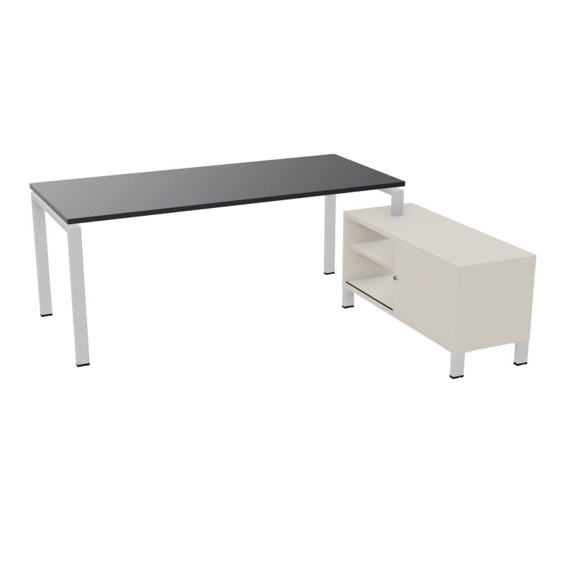 RIO BUREAU RECT. 198X168 PL 180X80 OBT + RET PORT A DROITE SIMPLE ACCES  R9 SD N5