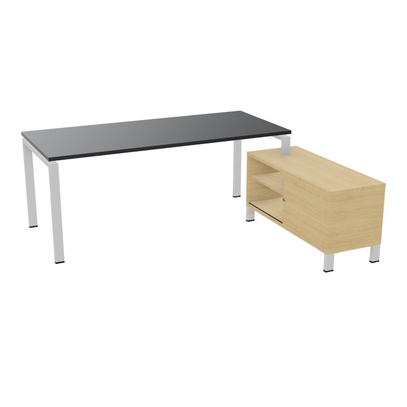 RIO BUREAU RECT. 198X168 PL 180X80 OBT + RET PORT A DROITE SIMPLE ACCES  R9 SD R1