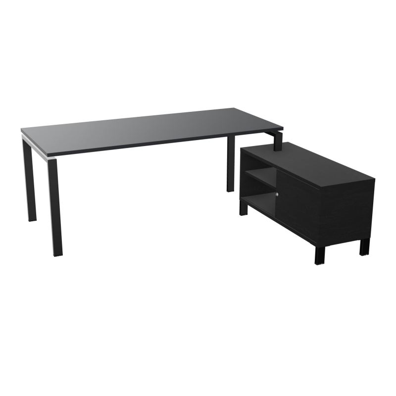 RIO BUREAU RECT. 198X168 PL 180X80 OBT + RET PORT A DROITE SIMPLE ACCES  R9 SG RK