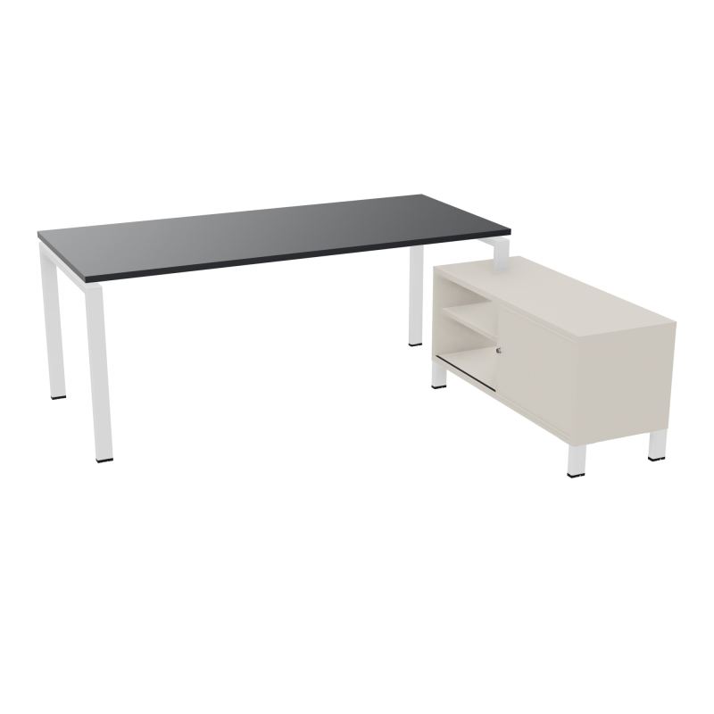 RIO BUREAU RECT. 198X168 PL 180X80 OBT + RET PORT A DROITE SIMPLE ACCES  R9 SO N5