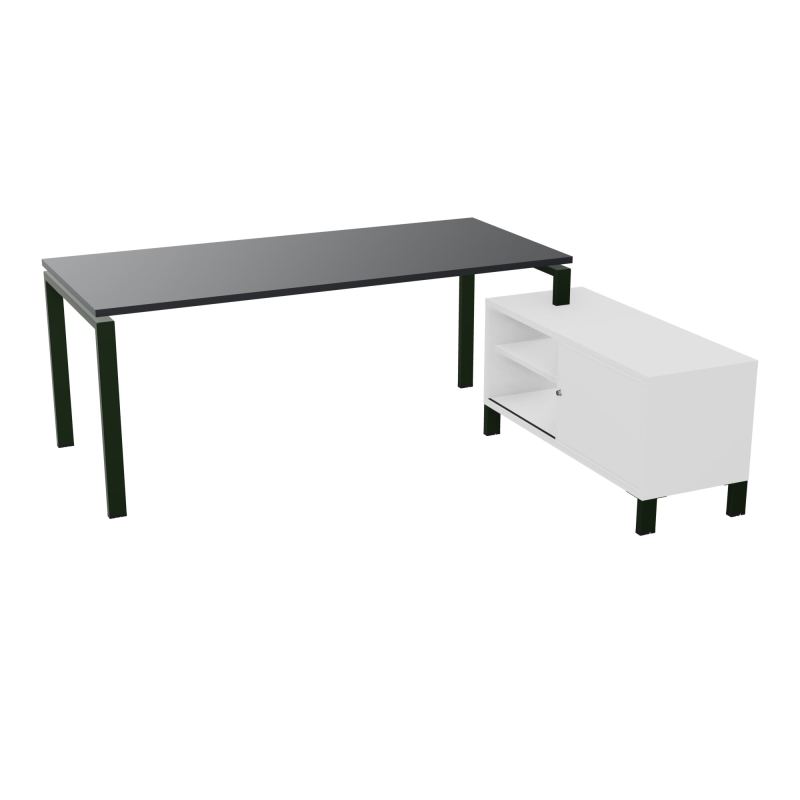 RIO BUREAU RECT. 198X168 PL 180X80 OBT + RET PORT A DROITE SIMPLE ACCES  R9 ST MG