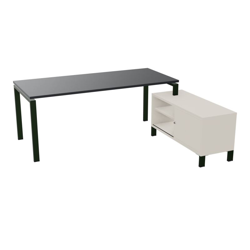 RIO BUREAU RECT. 198X168 PL 180X80 OBT + RET PORT A DROITE SIMPLE ACCES  R9 ST N5