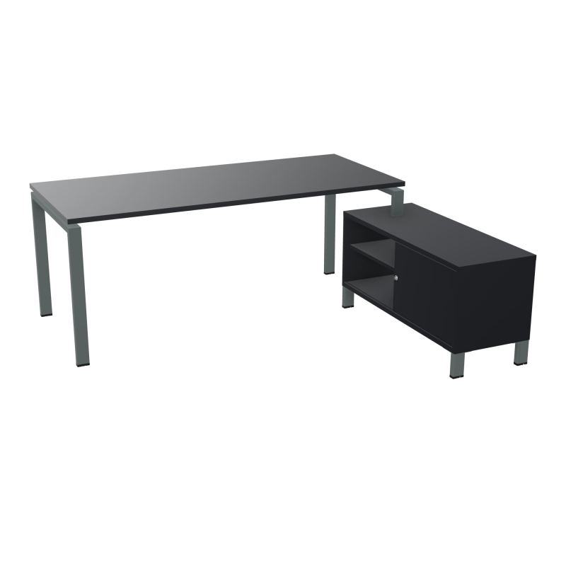 RIO BUREAU RECT. 198X168 PL 180X80 OBT + RET PORT A DROITE SIMPLE ACCES  R9 SU R9