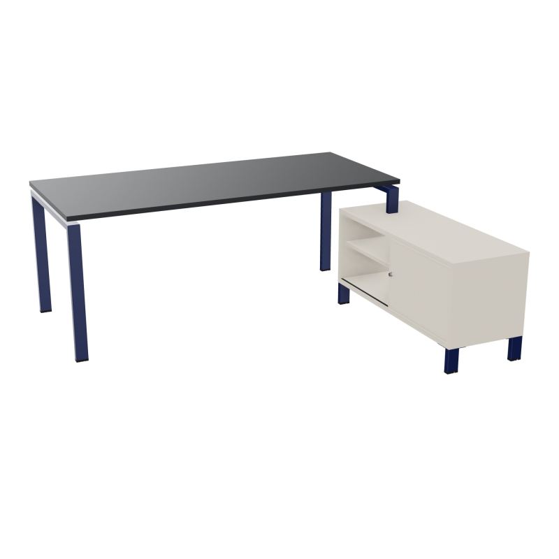RIO BUREAU RECT. 198X168 PL 180X80 OBT + RET PORT A DROITE SIMPLE ACCES  R9 X4 N5