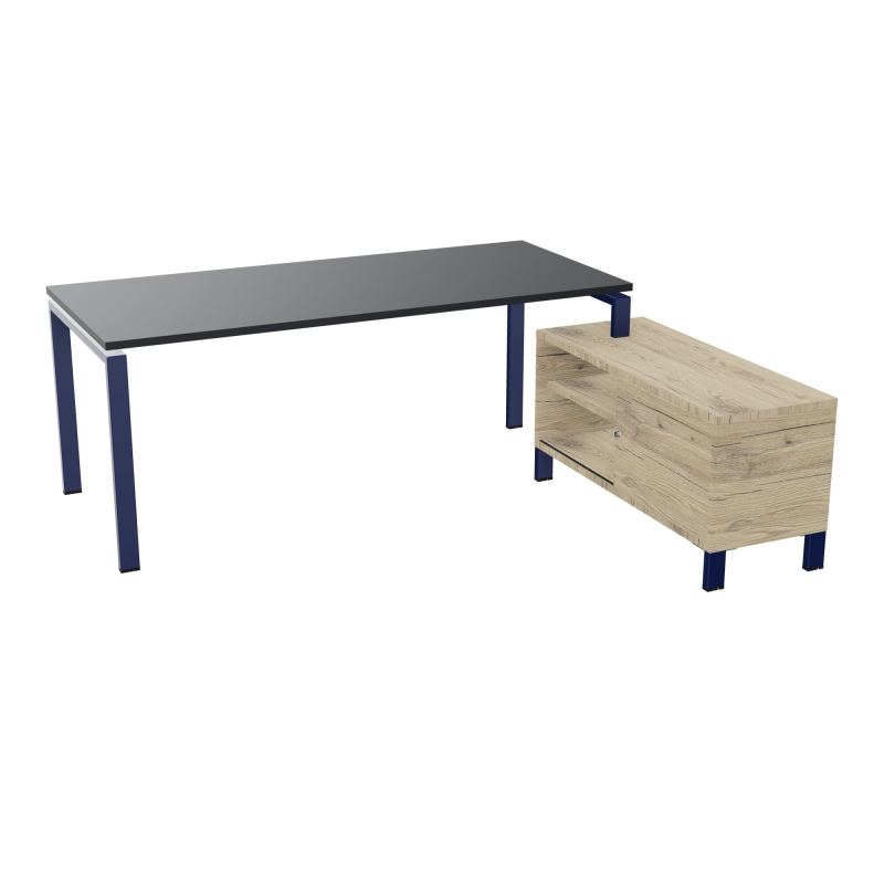RIO BUREAU RECT. 198X168 PL 180X80 OBT + RET PORT A DROITE SIMPLE ACCES  R9 X4 R3