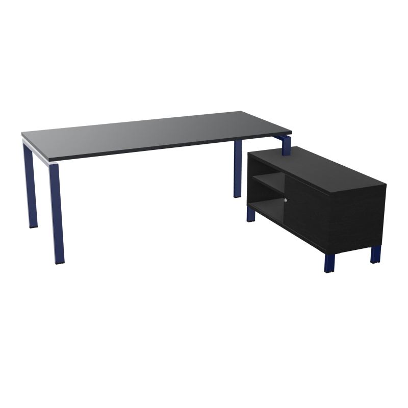 RIO BUREAU RECT. 198X168 PL 180X80 OBT + RET PORT A DROITE SIMPLE ACCES  R9 X4 RK