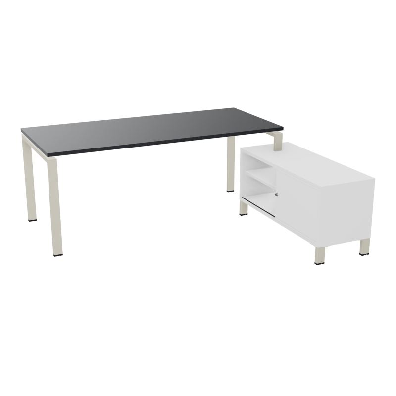 RIO BUREAU RECT. 198X168 PL 180X80 OBT + RET PORT A DROITE SIMPLE ACCES  R9 ZC MG