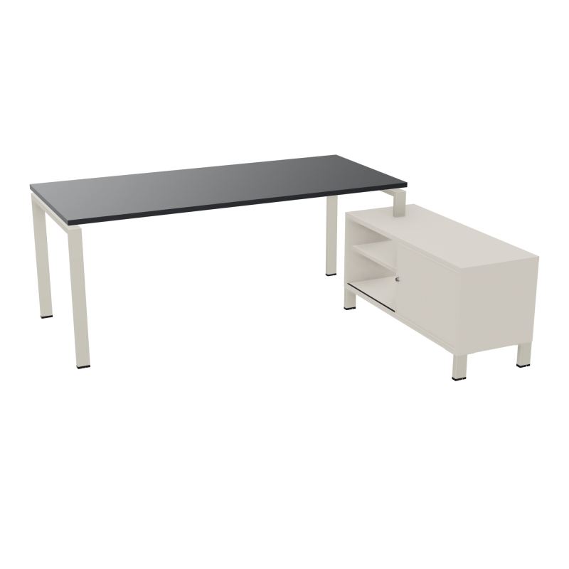 RIO BUREAU RECT. 198X168 PL 180X80 OBT + RET PORT A DROITE SIMPLE ACCES  R9 ZC N5