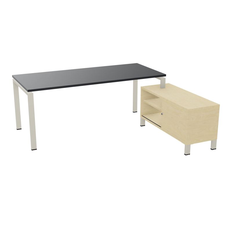 RIO BUREAU RECT. 198X168 PL 180X80 OBT + RET PORT A DROITE SIMPLE ACCES  R9 ZC N8