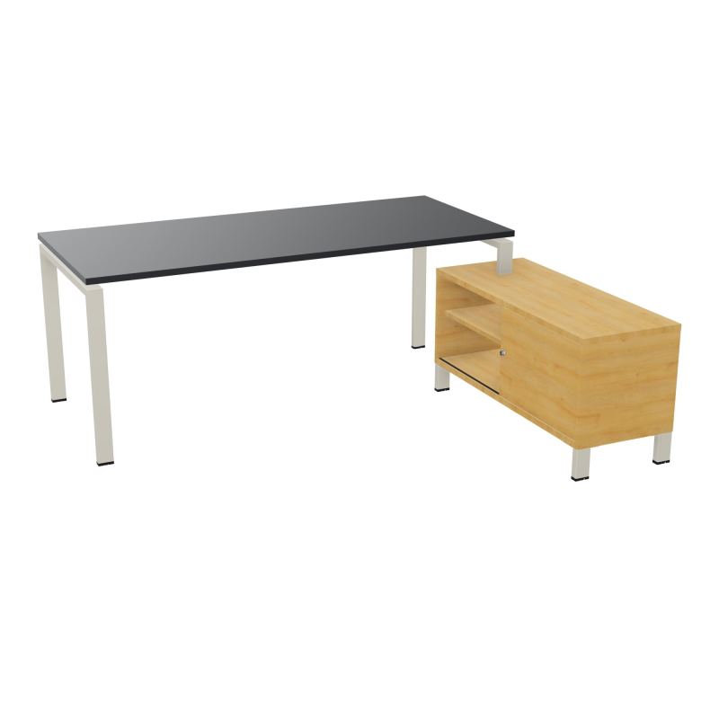 RIO BUREAU RECT. 198X168 PL 180X80 OBT + RET PORT A DROITE SIMPLE ACCES  R9 ZC R5