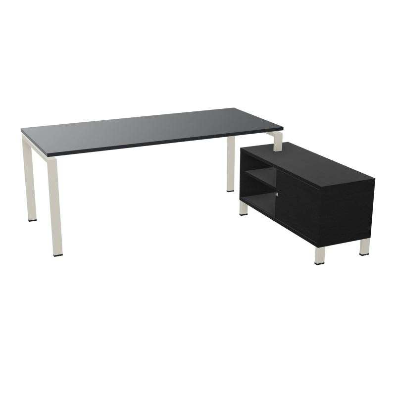 RIO BUREAU RECT. 198X168 PL 180X80 OBT + RET PORT A DROITE SIMPLE ACCES  R9 ZC RK